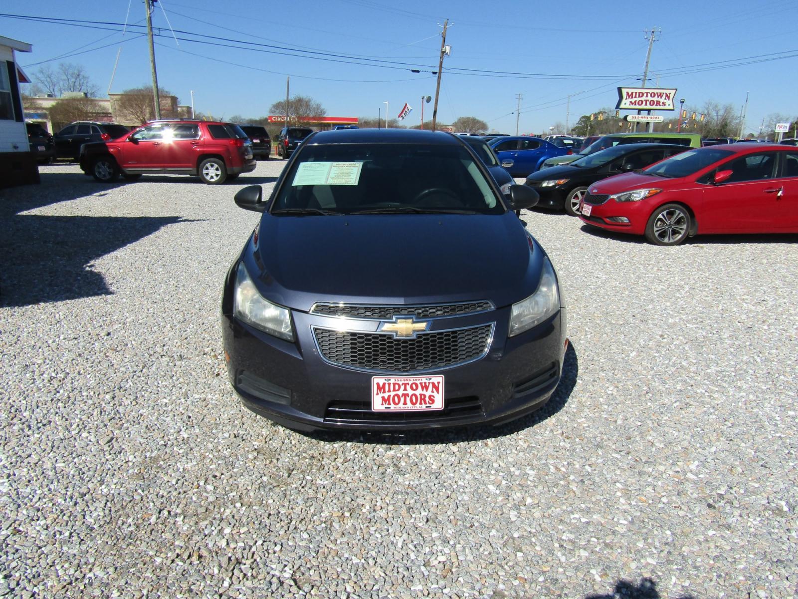 2014 Blue Chevrolet Cruze LS Auto (1G1PA5SH4E7) with an 1.8L L4 DOHC 16V FFV engine, Automatic transmission, located at 15016 S Hwy 231, Midland City, AL, 36350, (334) 983-3001, 31.306210, -85.495277 - Photo #1